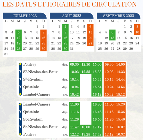 Horaires 2023