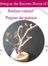 Atelier créatif - Poésie de papier