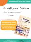 Un café avec l'auteur