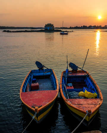 Coucher de soleil Saint Cado