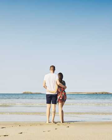 Plage couple