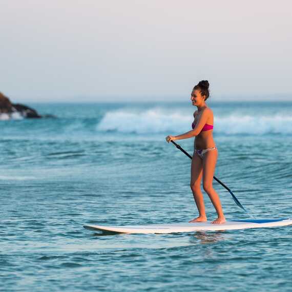 Balade en paddle a quiberon sur la cote sauvage