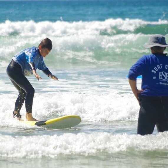 Surf lessons with the Brittany surf school