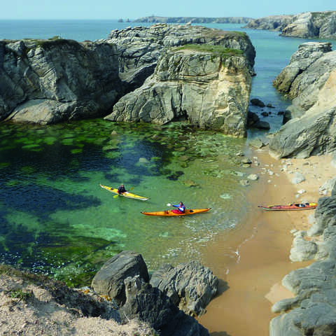 Activité de loisirs en Baie de Quiberon avec Sillages Kayak Quiberon