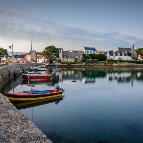 L'île de Saint Cado à Belz dans la Ria d'etel en Baie de quiberon