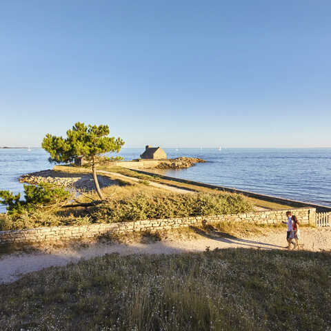 Pointe de Kerbihan, une plage accessible par le sentier des douaniers à La Trinité-sur-Mer