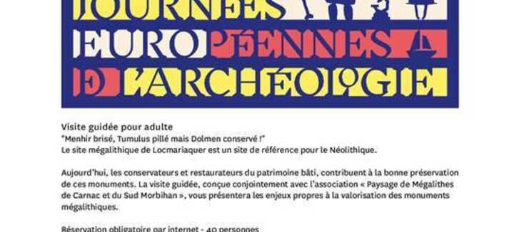 Les Journées Européennes de l'Archéologie Les Journées Européennes de l'Archéologie