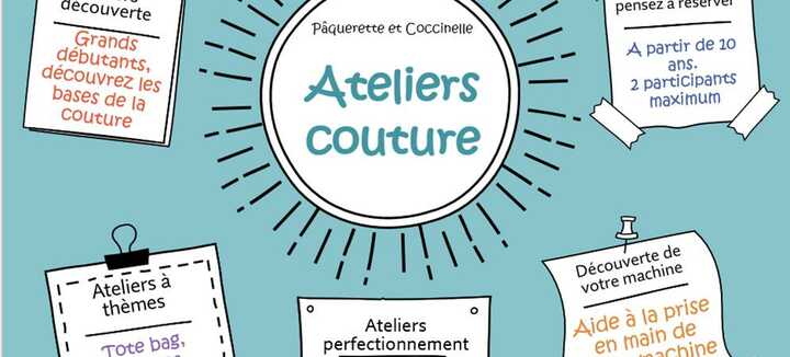 Ateliers créatifs couture ou tricot Ateliers créatifs couture ou tricot