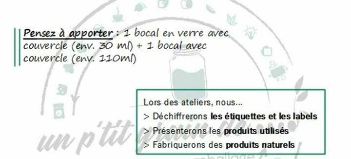 Atelier Beauté Zéro Déchets - La Belle Folie Atelier Beauté Zéro Déchets - La Belle Folie