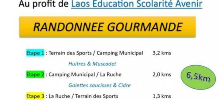 Randonnée gourmande au profit de "Laos Education Scolarité Avenir" Randonnée gourmande au profit de "Laos Education Scolarité Avenir"