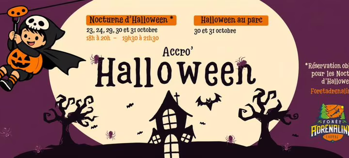 Halloween au parc Forêt Adrénaline