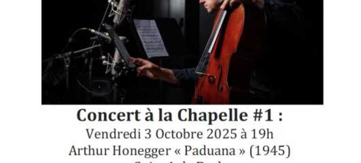 Concert à la Chapelle Notre Dame de Grace : violoncelle