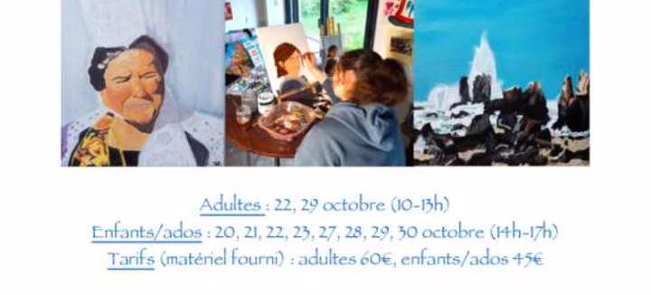 Stage adulte : Dessin et peinture à l'huile "Les Peintureux"