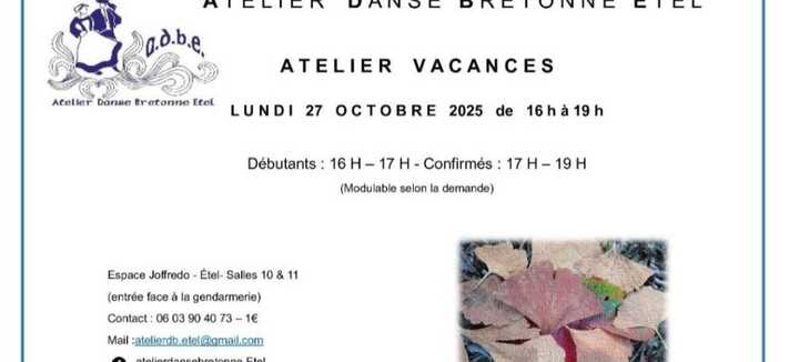 Atelier de danse bretonne Atelier de danse bretonne