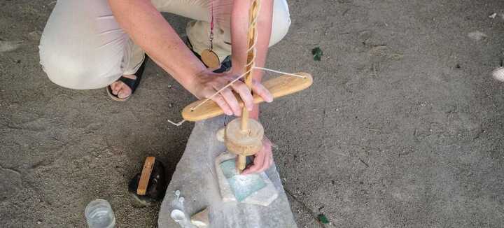 Démonstration de fabrication d’une perle