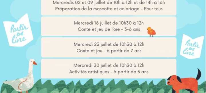 Partir en livre - atelier jeunesse Partir en livre - atelier jeunesse