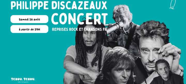 Concert par Philippe Discazeaux (chansons fr, rock) Tchou Tchou Quiberon