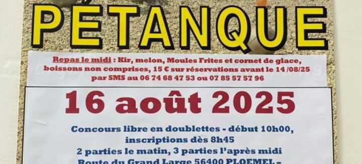Concours de pétanque libre