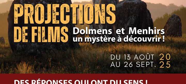 Projections de films sur les Mégalithes