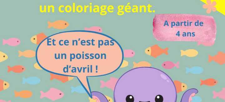 Atelier coloriage Poulpe d'Avril