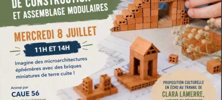 Atelier de construction et assemblage dans le parc de la Garenne