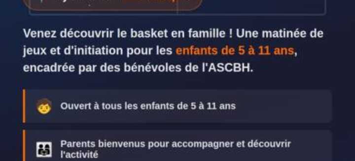 Matinée découverte basket enfants