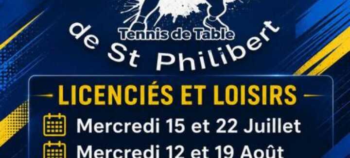 Les tournois de tennis de table de l'été