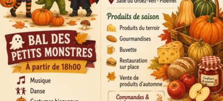 Marché de l’automne et bal des petits monstres