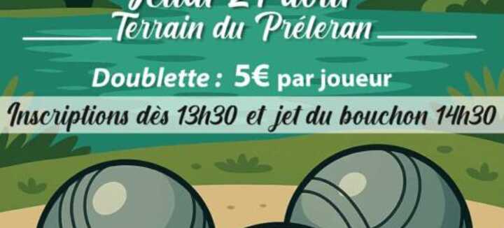 Concours de pétanque Concours de pétanque