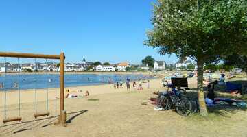 Plage Des Enfants Plan Deau De Mer Plages à Etel Baie