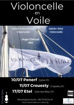 Violoncelle en voile 