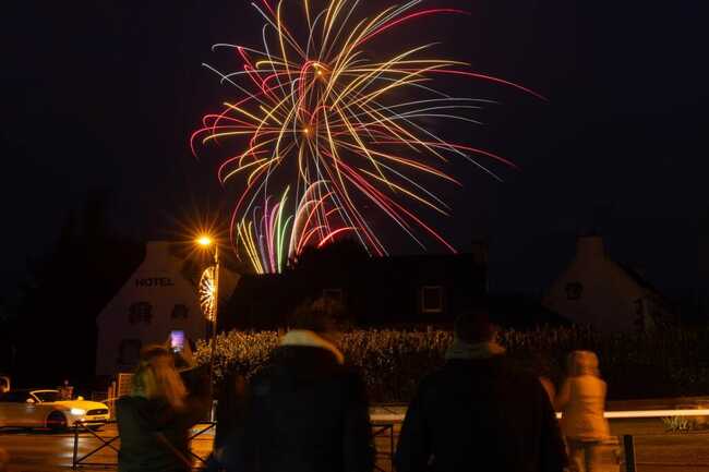 Feu d'artifice de Noel