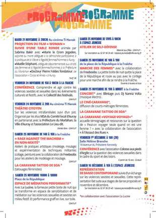 Programme des animations