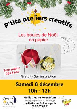 P’tits ateliers créatifs : Les boules de Noël en papier9 P’tits ateliers créatifs : Les boules de Noël en papier9