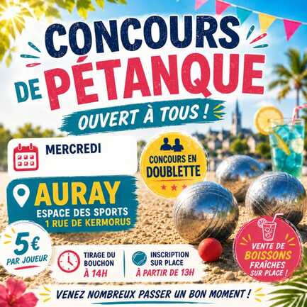 Affiche Concours Pétanque Eté 2026