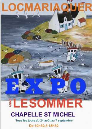 Exposition de peinture de l'artiste Anne Le Sommer