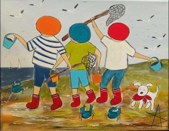Exposition de peinture de l'artiste Anne Le Sommer
