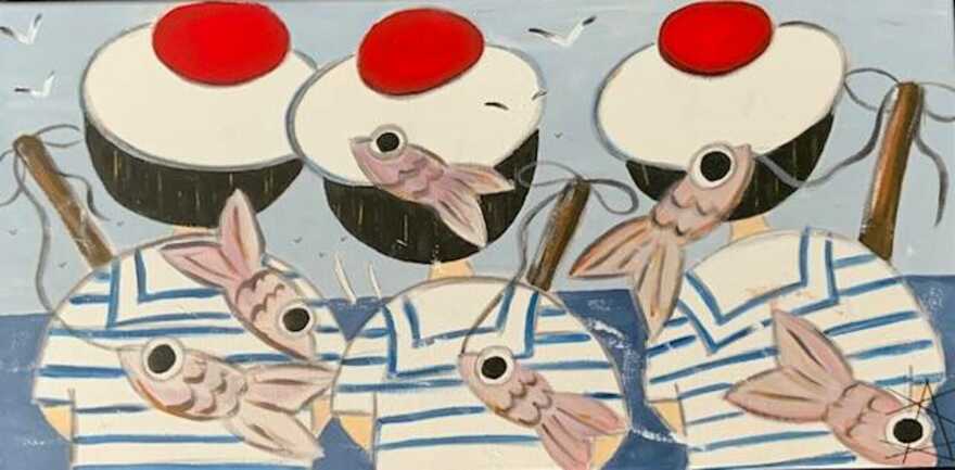 Exposition de peinture de l'artiste Anne Le Sommer