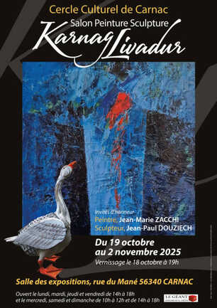 19 octobre au 2 novembre_salon des artistes-salle d'expo rue du mané_CARNAC