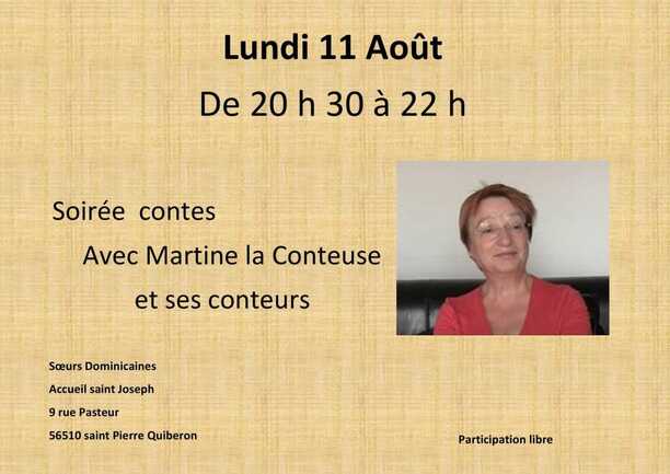 Lundi 11 Août Martine la conteuse