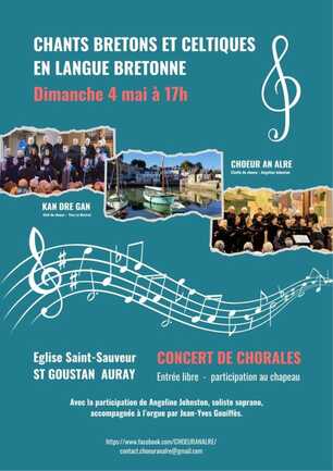 Affiche Concert de chorales bretonnes