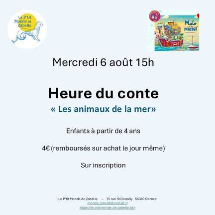 Heure conte 5 aout