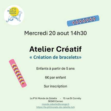 atelier creatif 20 aout