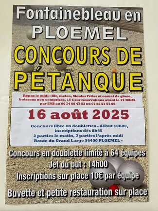 Concours de pétanque libre