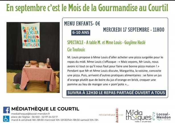 Spectacle "A table M. et Mme Louis"