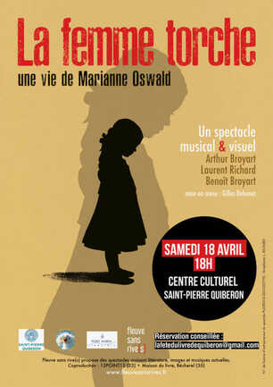 OSWALD Marianne-QUIBERON-affiche La femme torche