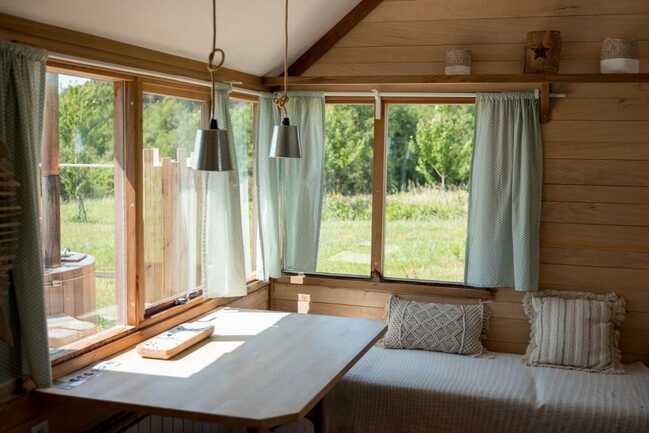 Chambre cabane spa luxe Ehan