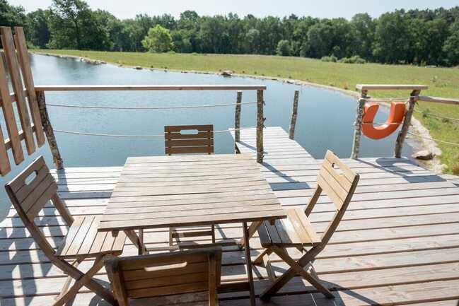 Terrasse chalet Hoëdic