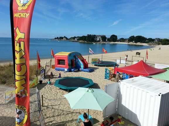 Club de plage Mickey Plein Air-La Trinité sur Mer-Morbihan Bretagne Sud