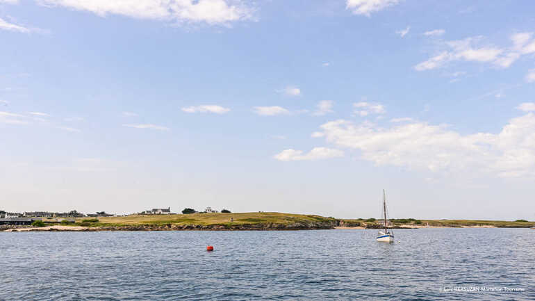 Quiberon_BreizhGo Océane_Ile d'Hoedic depuis le navire